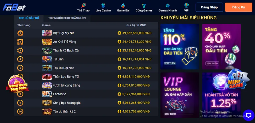 Game bắn cá online 789 Bet VIP